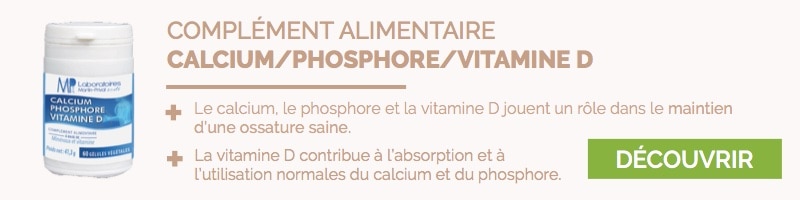 complément alimentaire Calcium phosphore et vitamines D - ostéoporose