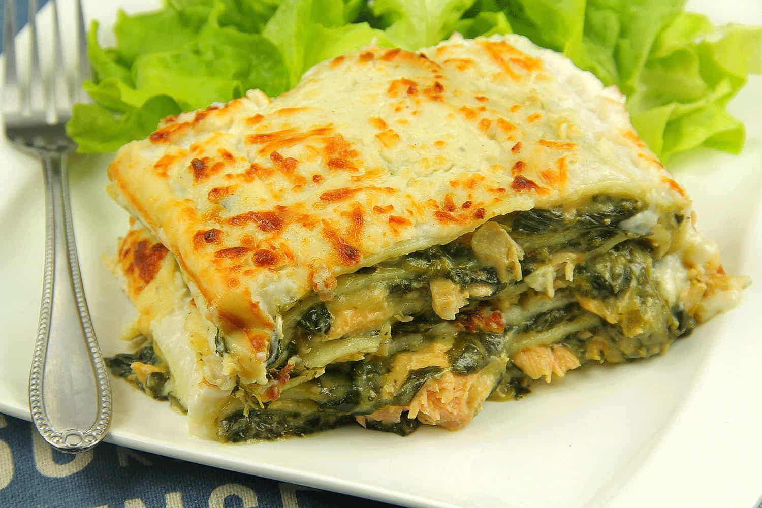 lasagnes au saumon et épinards