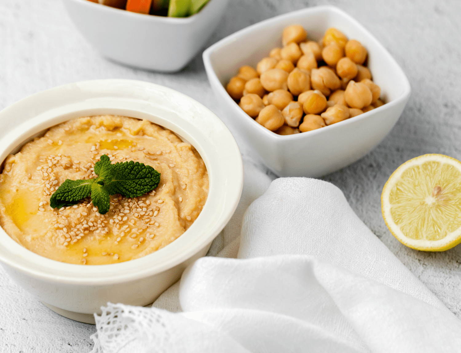 Recette houmous allégé