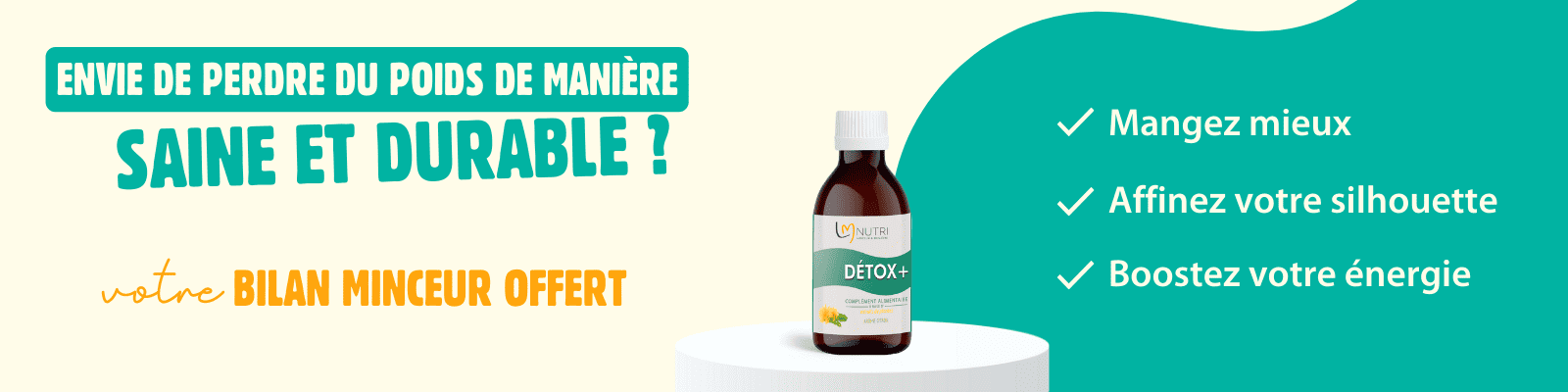 DETOX + - complément alimentaire - bilan minceur - LMP Santé