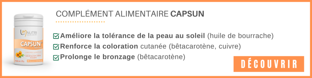 CTA article Capsun gélules bronzage