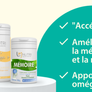 Mémoire et Physio'méga 3 - compléments alimentaires LMP Santé