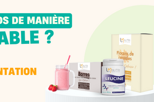 Visuel call to action pour produits protéinés LMP Santé